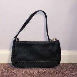 Leather coach vintage mini baguette bag